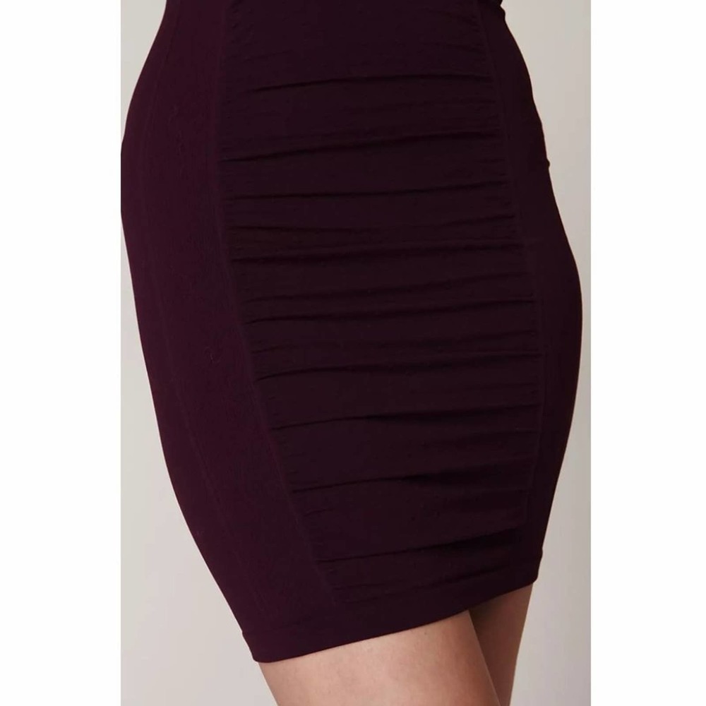 Free People Swiss Dot Seamless Slip in Aubergine - Picture 5 of 9